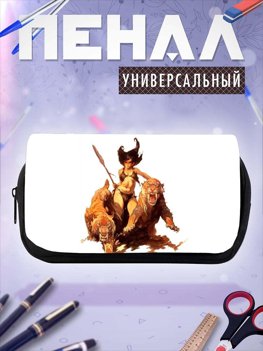 Пенал-косметичка Девушка с копьем