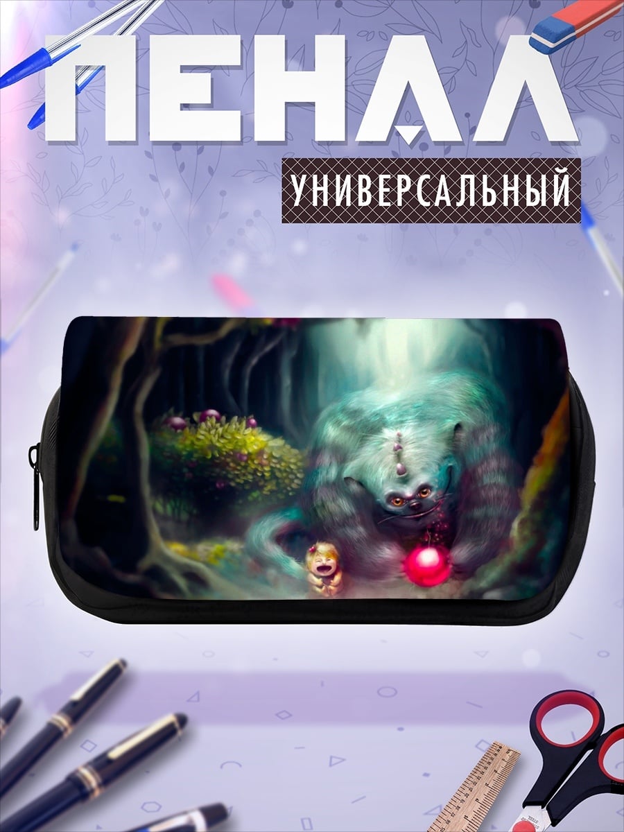 Пенал-косметичка страшный монстр в лесу