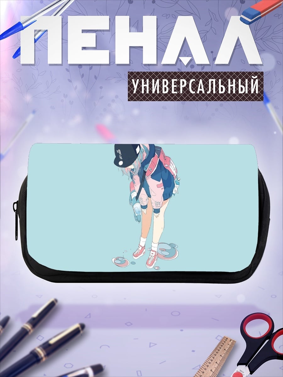 Пенал-косметичка Девушка на скейте