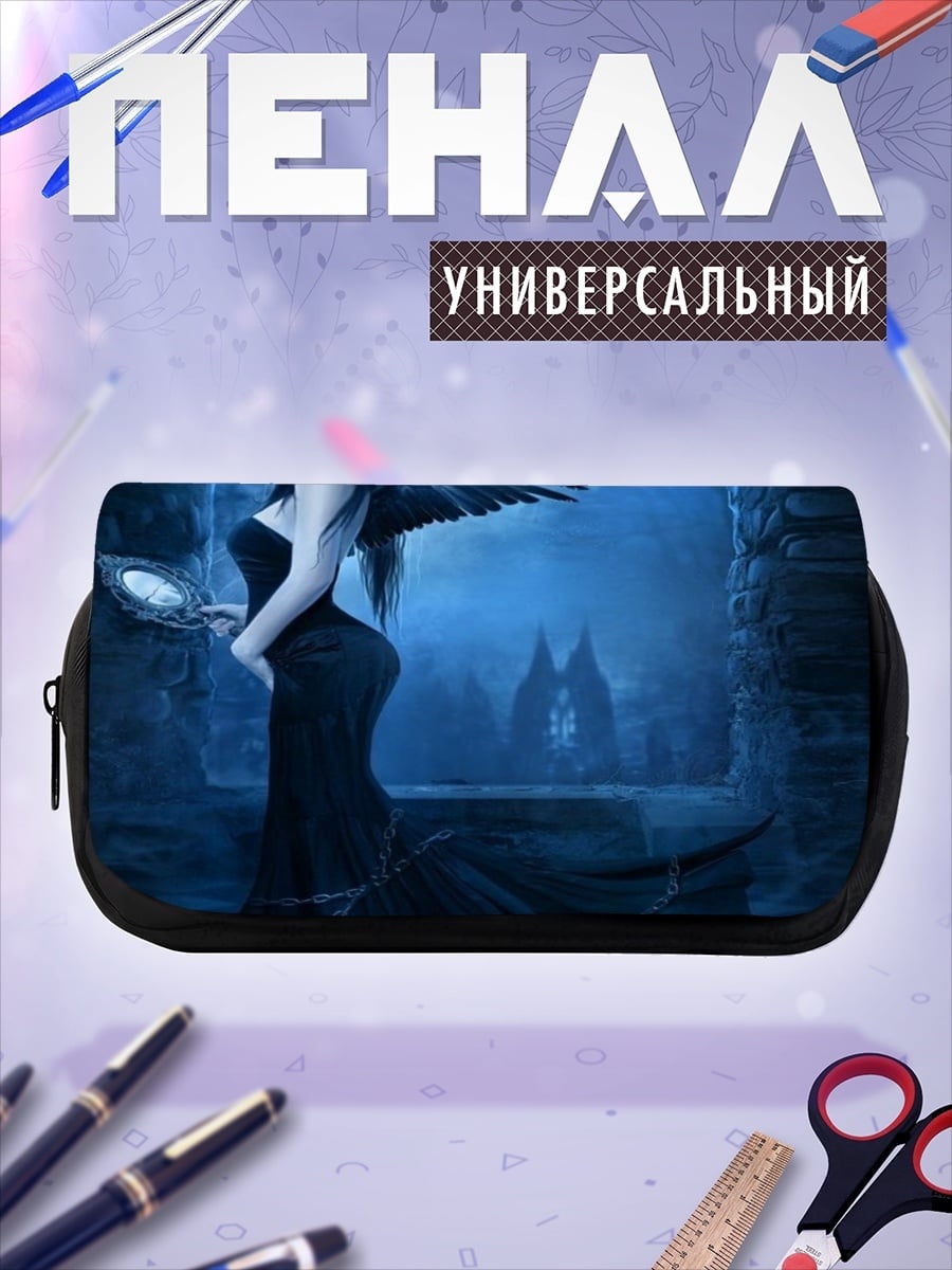 Пенал-косметичка Ангел в черном