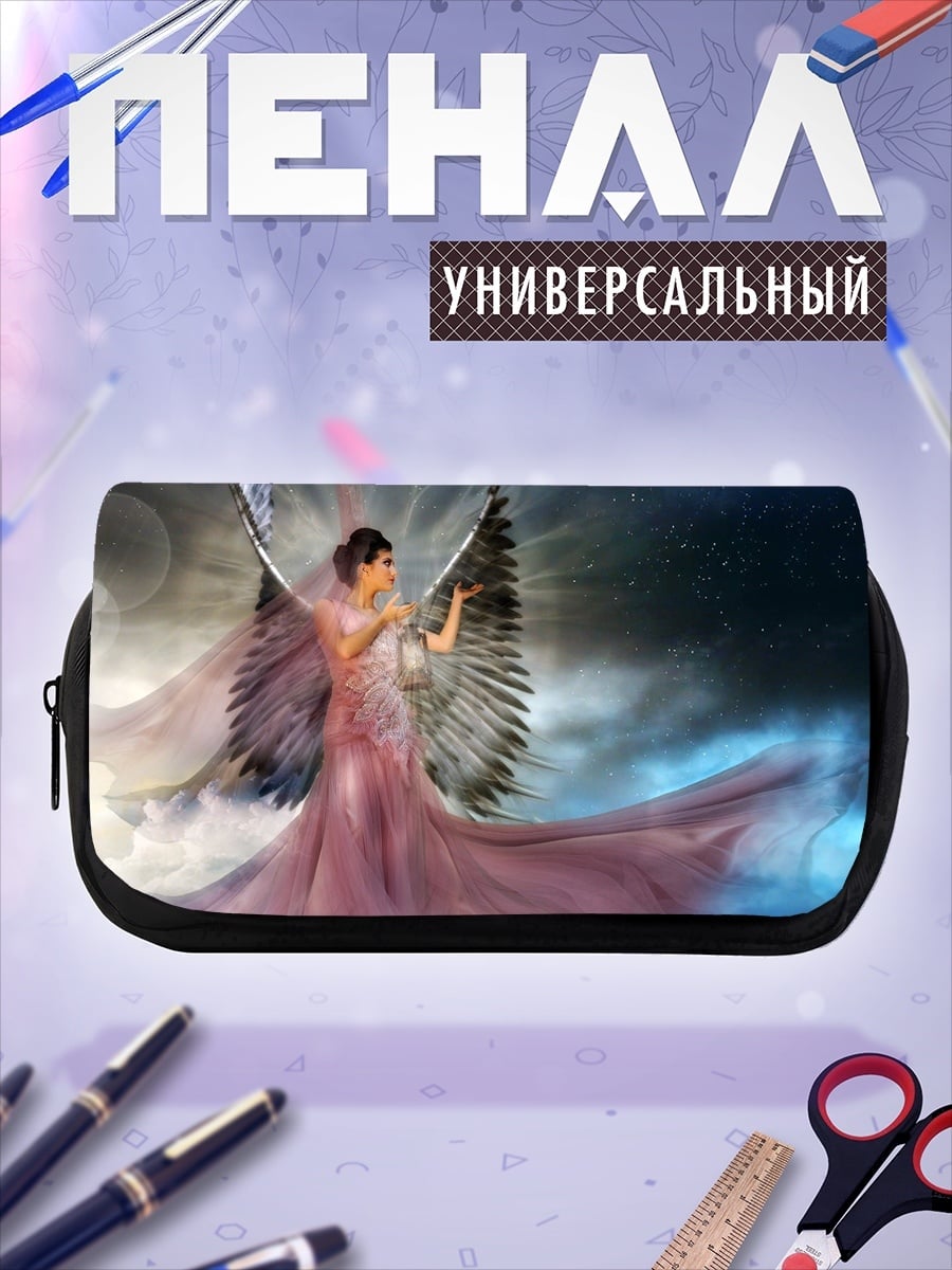 Пенал-косметичка Ангел в розовом платье