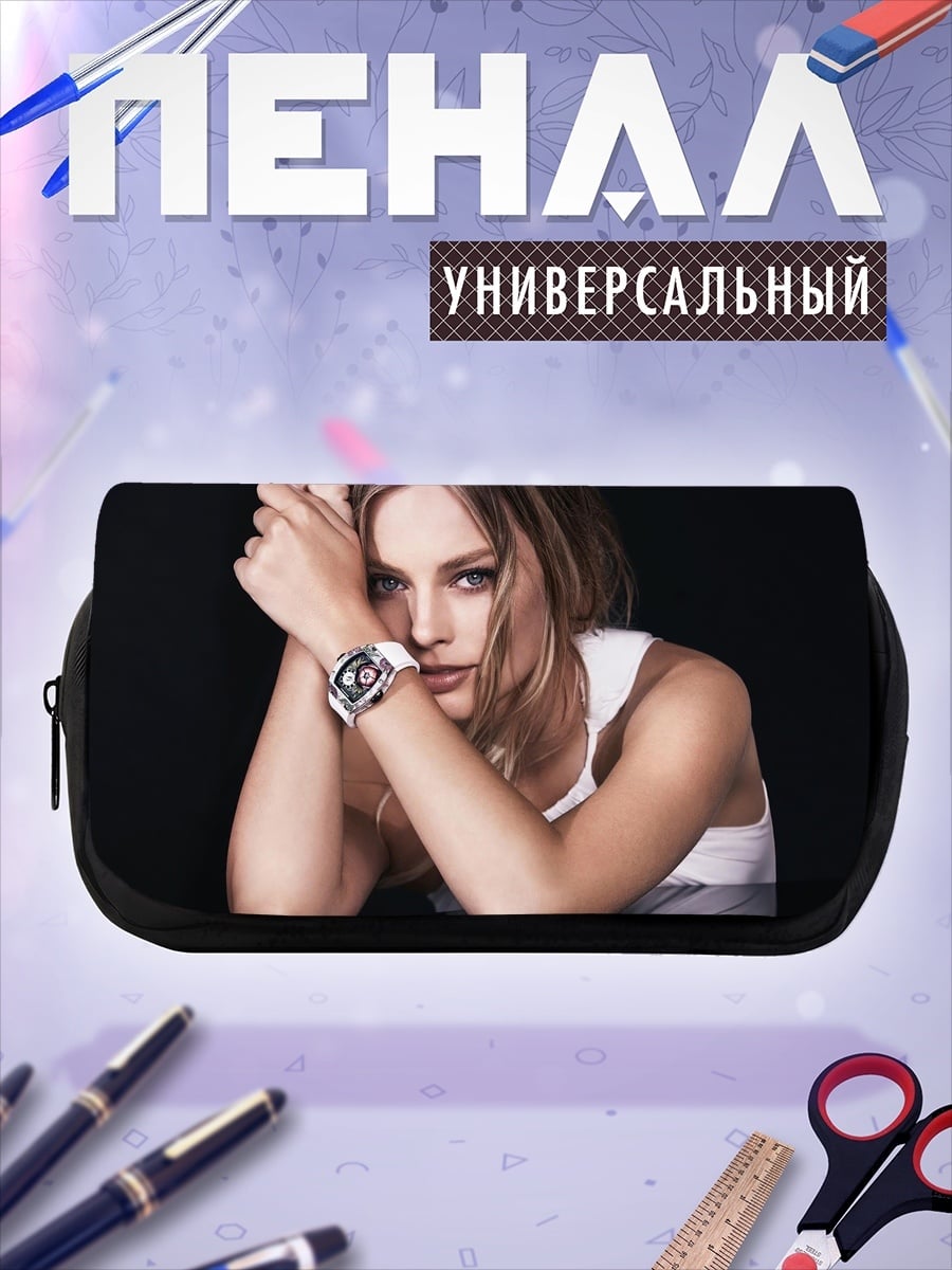 Пенал-косметичка Женщина с часами