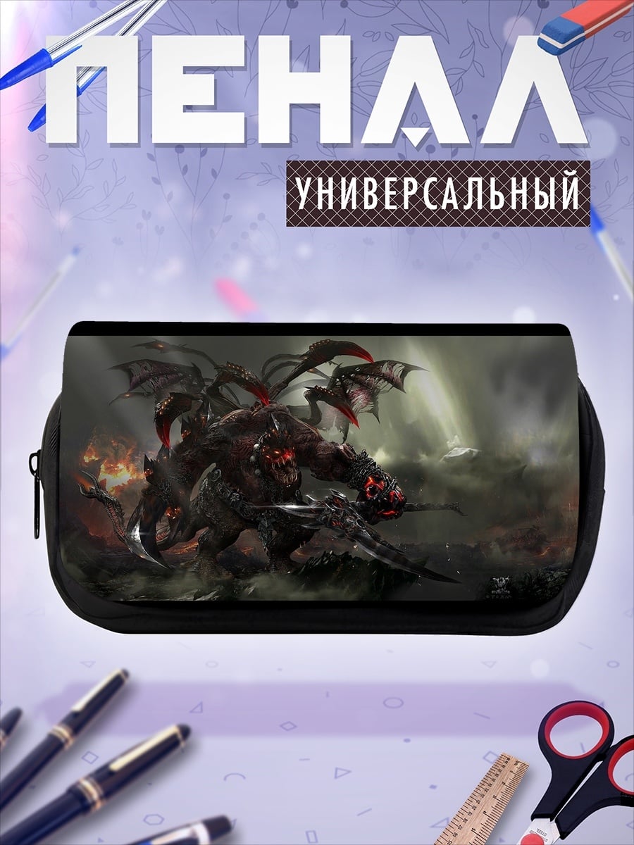 Пенал-косметичка Демонический воин в броне