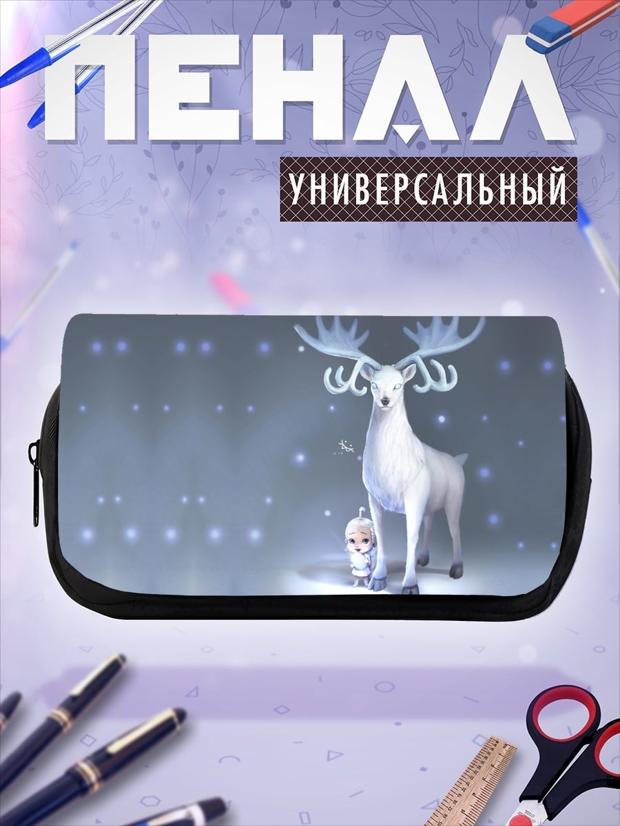 Пенал-косметичка Ледяной олень и эльф