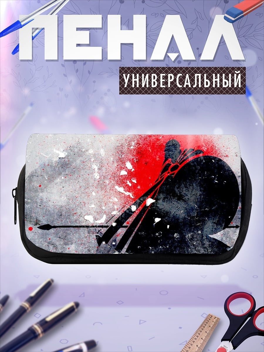 Пенал-косметичка спартанский воин