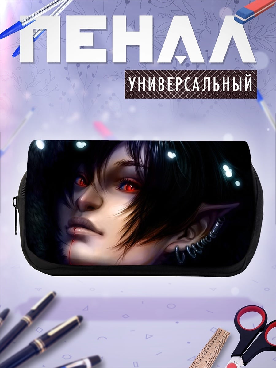 Пенал-косметичка Эльф с красными глазами