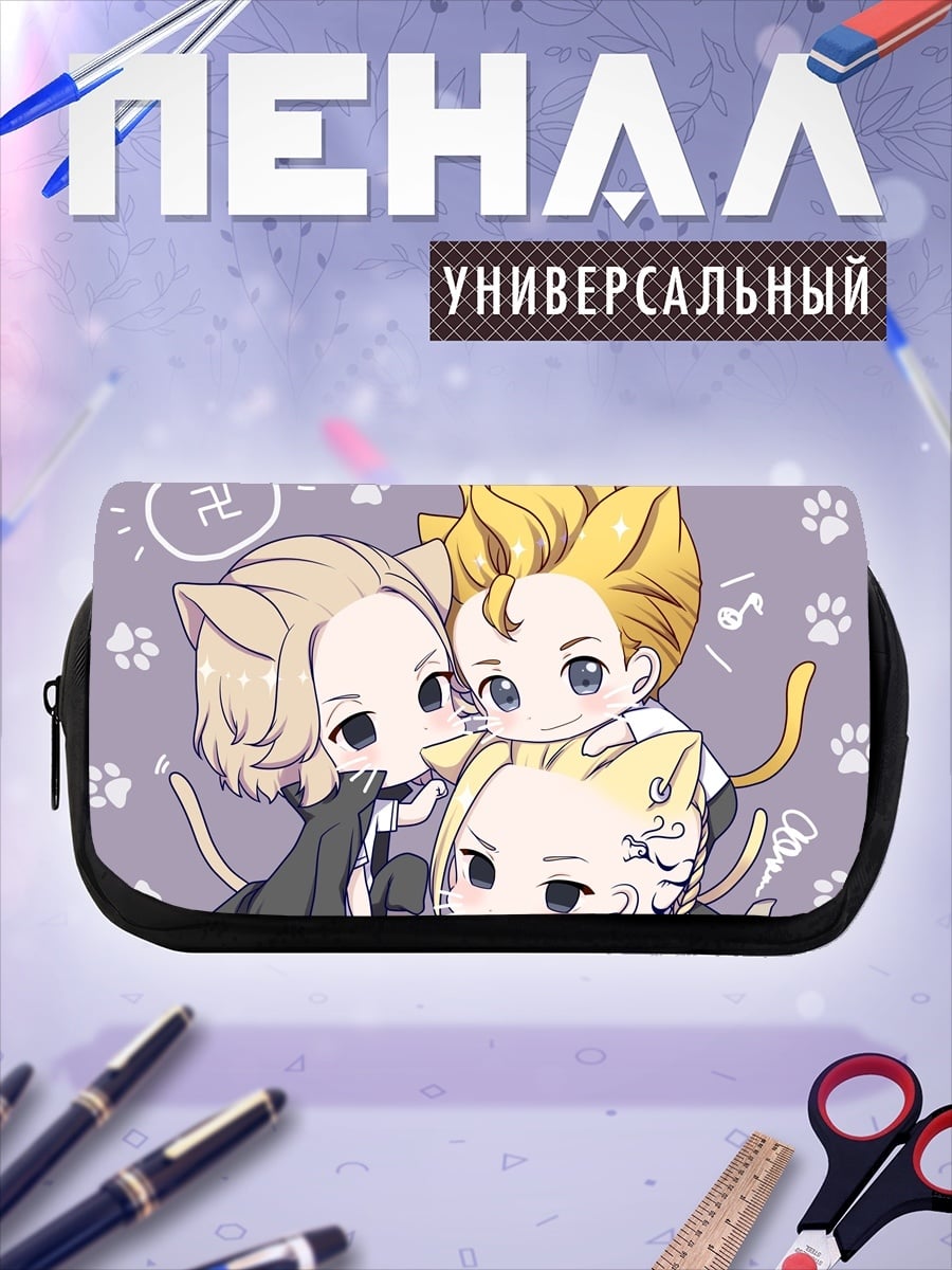 Пенал-косметичка Кошачьи герои Токио