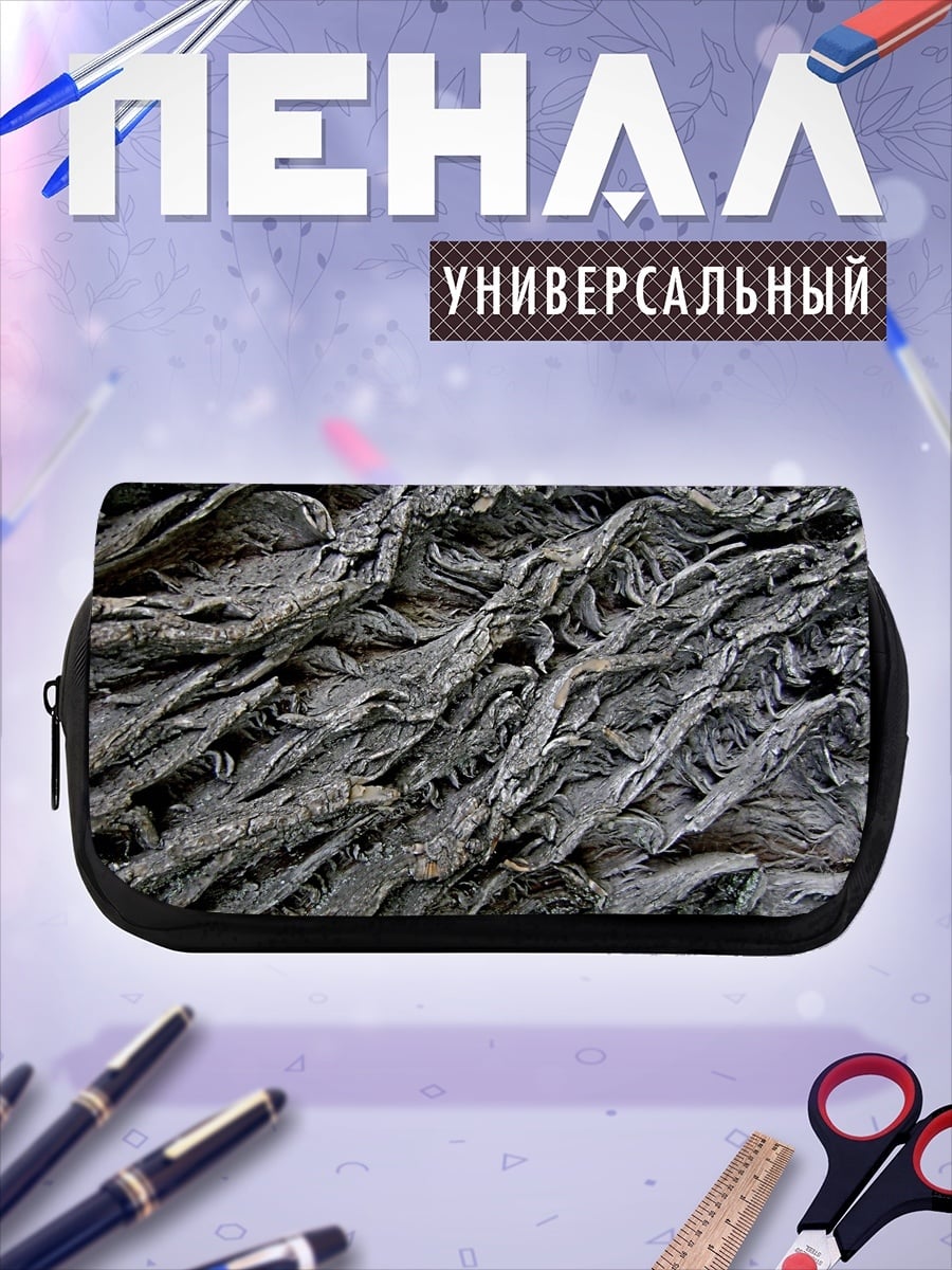 Пенал-косметичка Текстура коры дерева