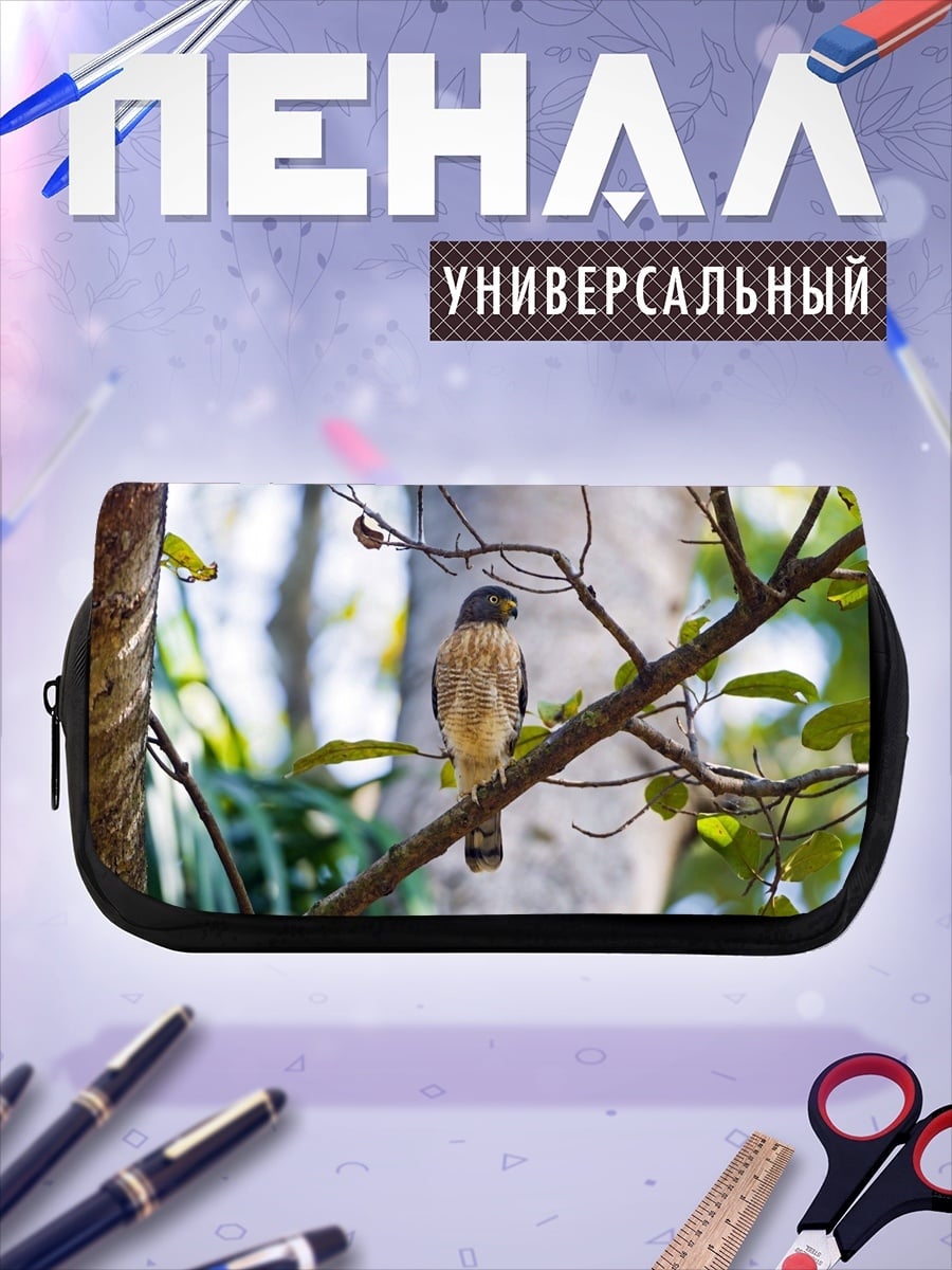 Пенал-косметичка ястреб на ветке