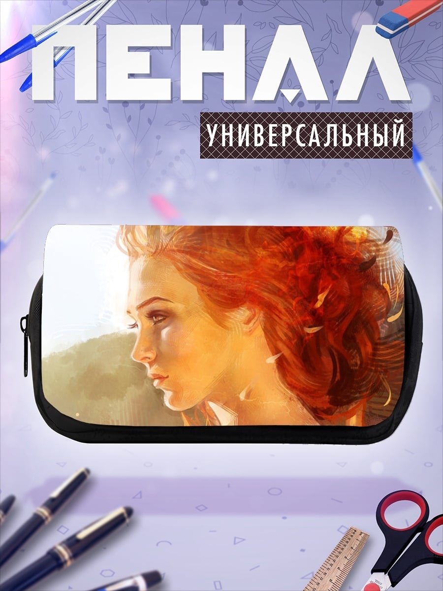 Пенал-косметичка Рыжая девушка