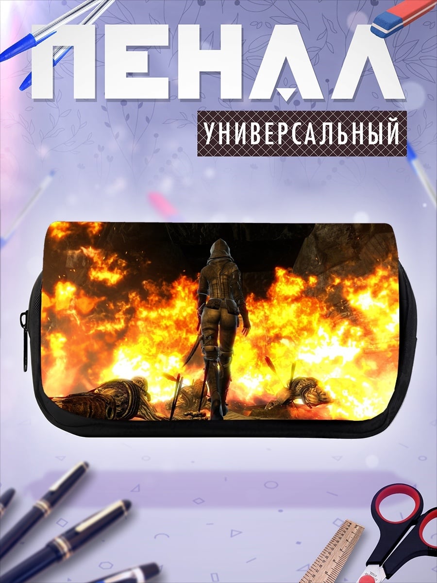 Пенал-косметичка Девушка в огне