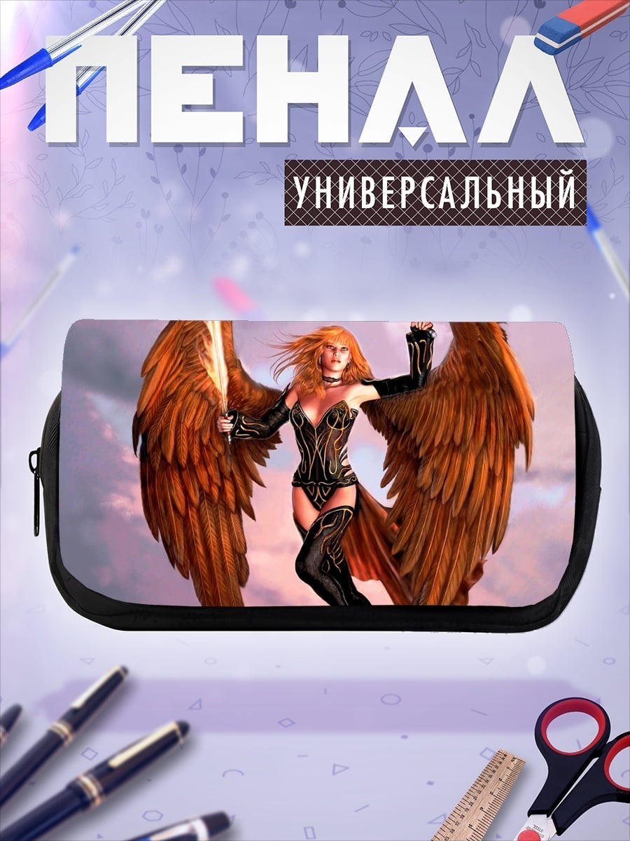 Пенал-косметичка Ангел с мечами