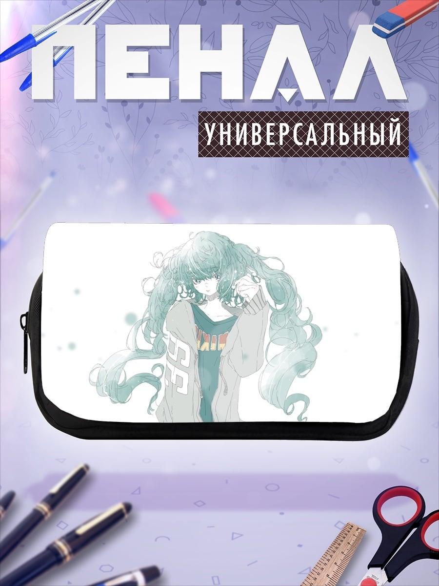 Пенал-косметичка аниме девушка