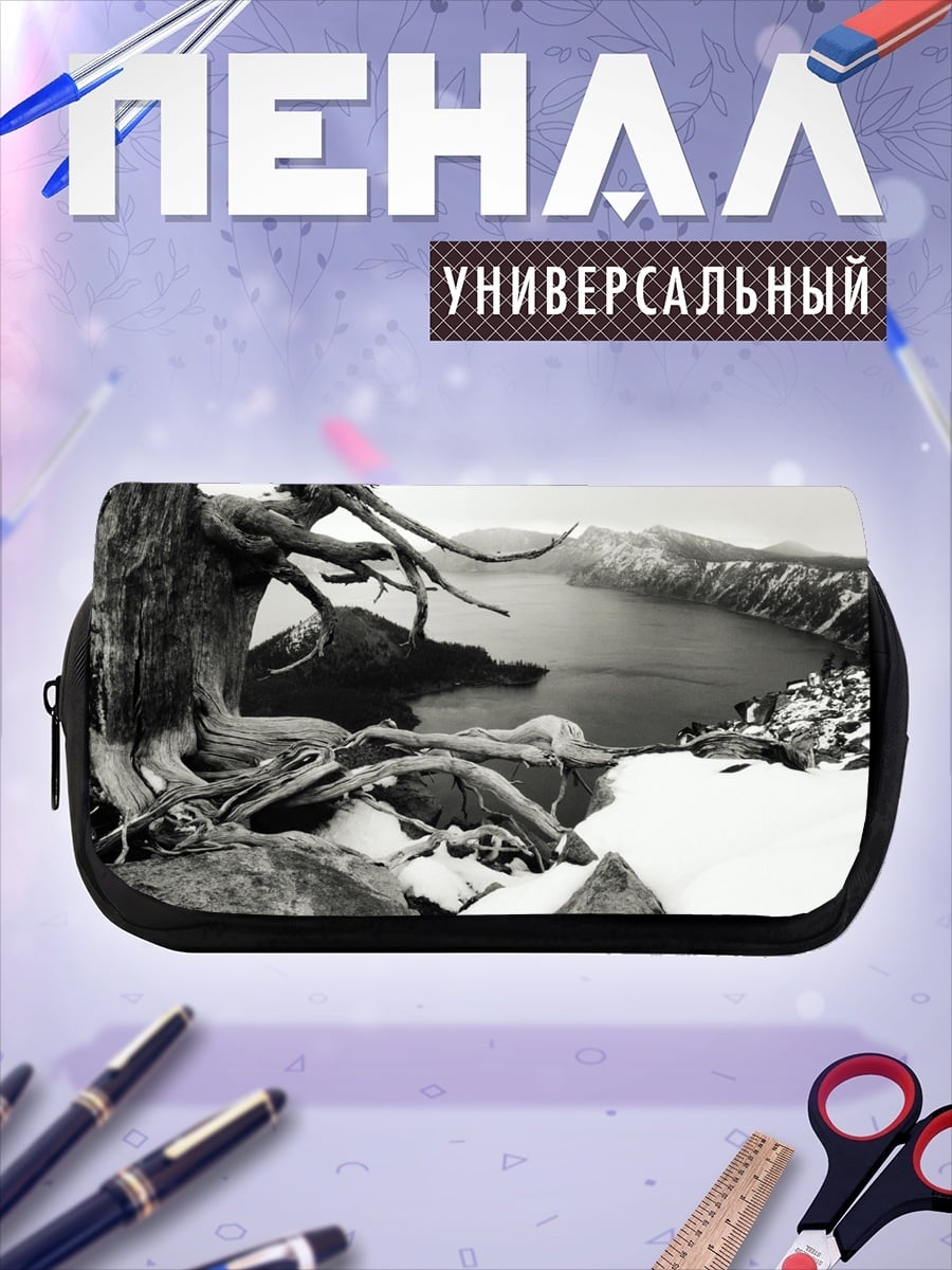 Пенал-косметичка Сухое дерево у озера