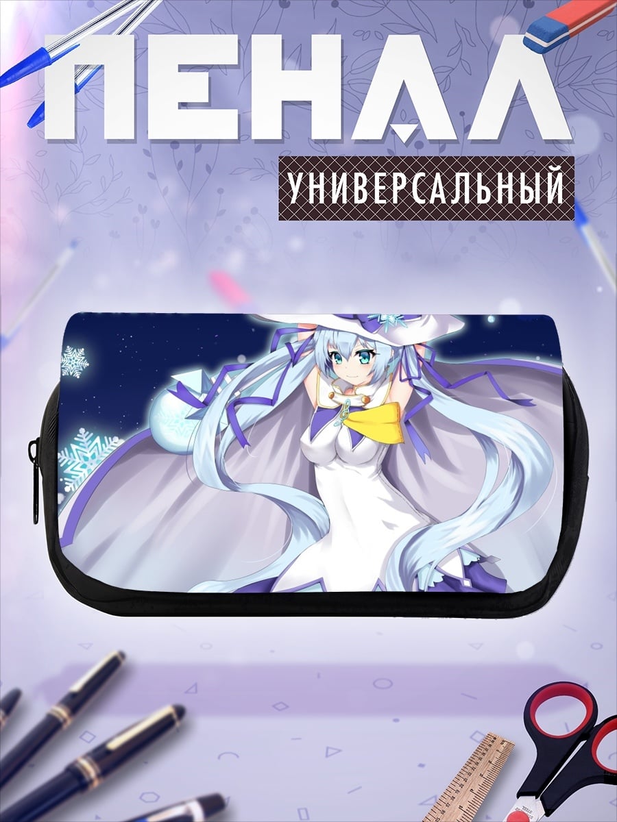 Пенал-косметичка Снежная Мику 2014