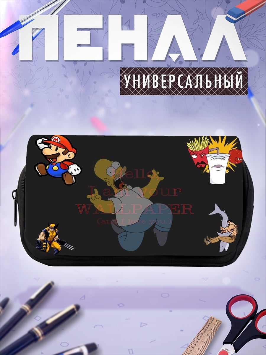 Пенал-косметичка Мультяшные герои