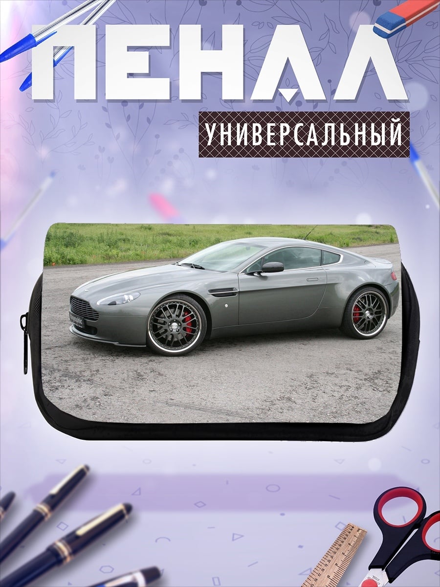 Пенал-косметичка Серый спорткар