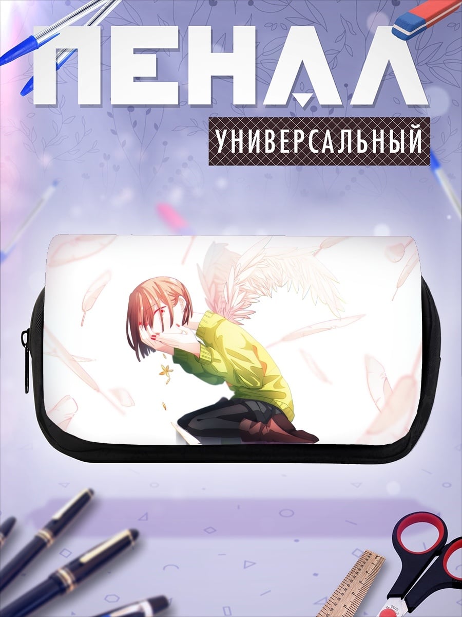 Пенал-косметичка Аниме девушка плачет
