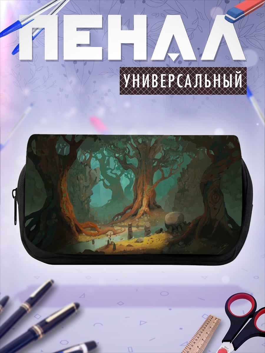 Пенал-косметичка заколдованный лес