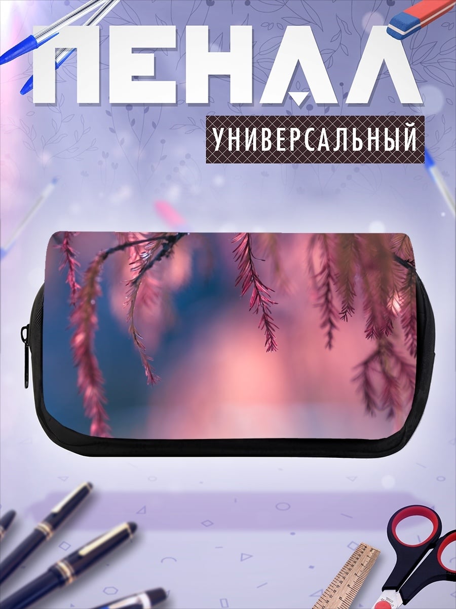 Пенал-косметичка розовые ветви