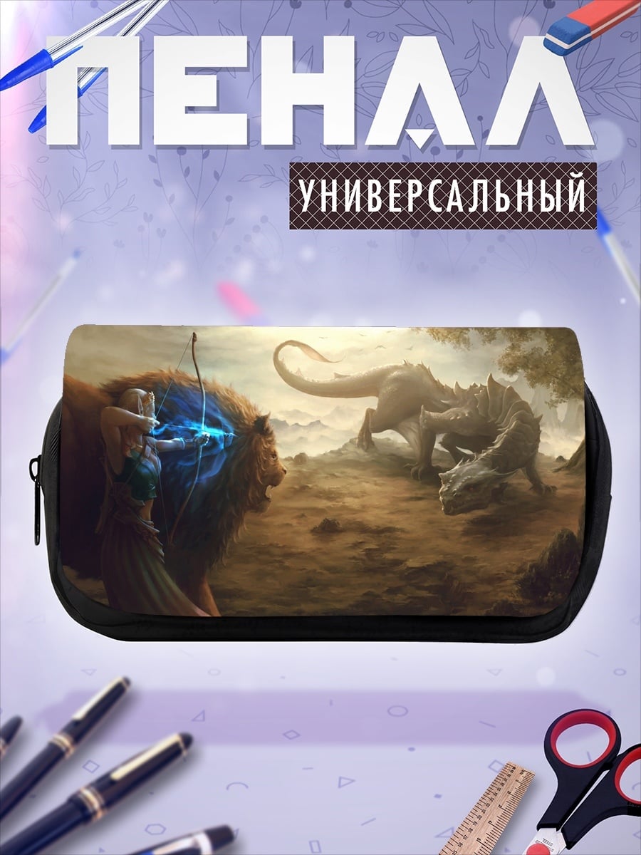 Пенал-косметичка Девушка охотница