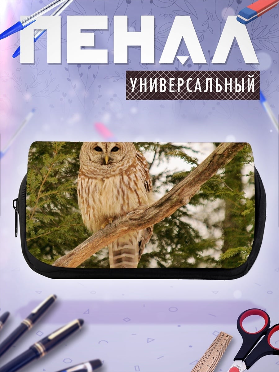 Пенал-косметичка Полосатая сова