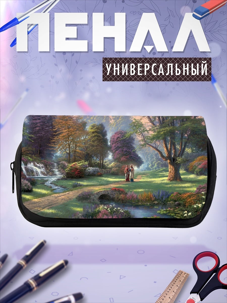 Пенал-косметичка сказочный осенний лес