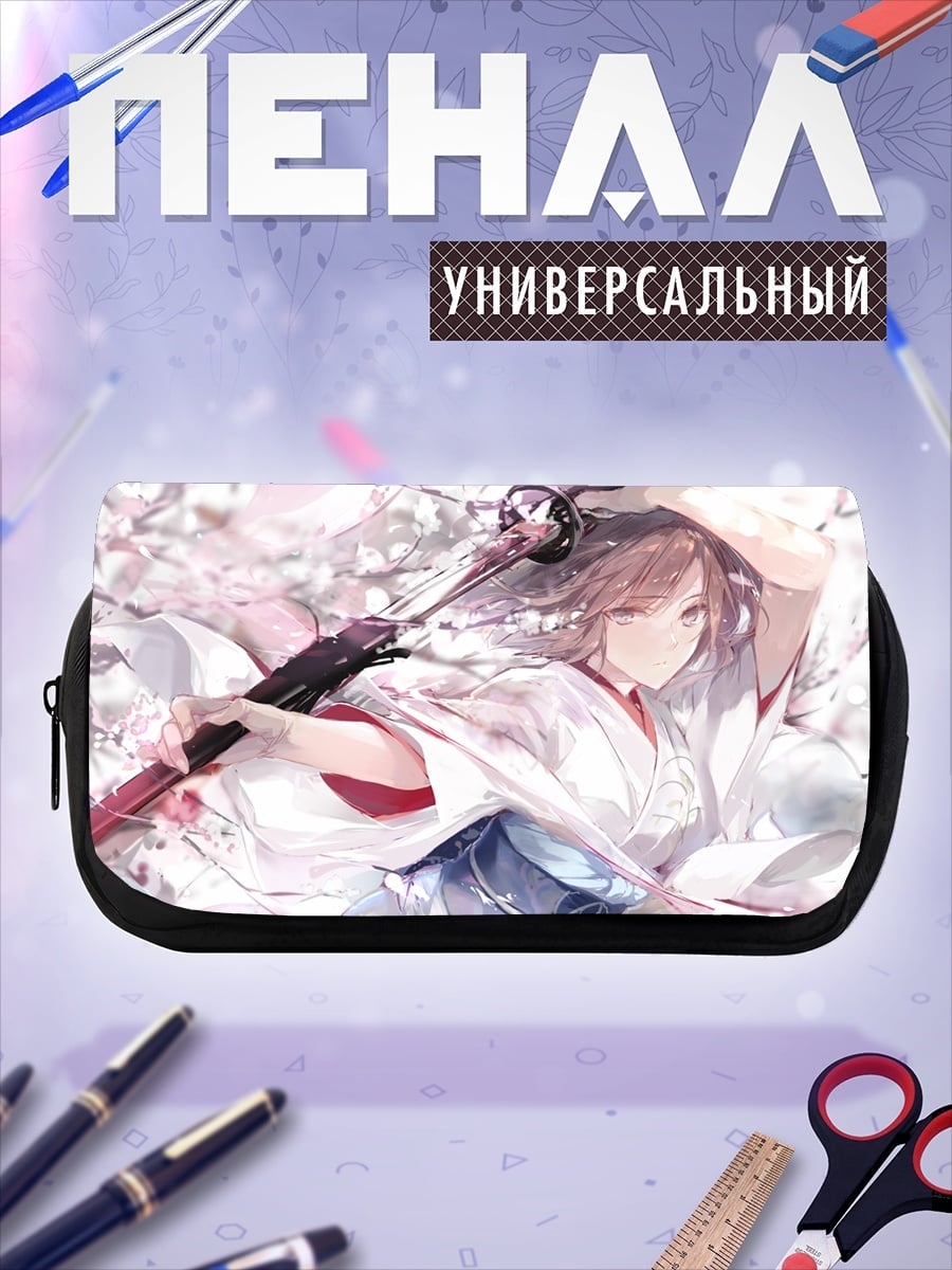 Пенал-косметичка Самурай под цветами