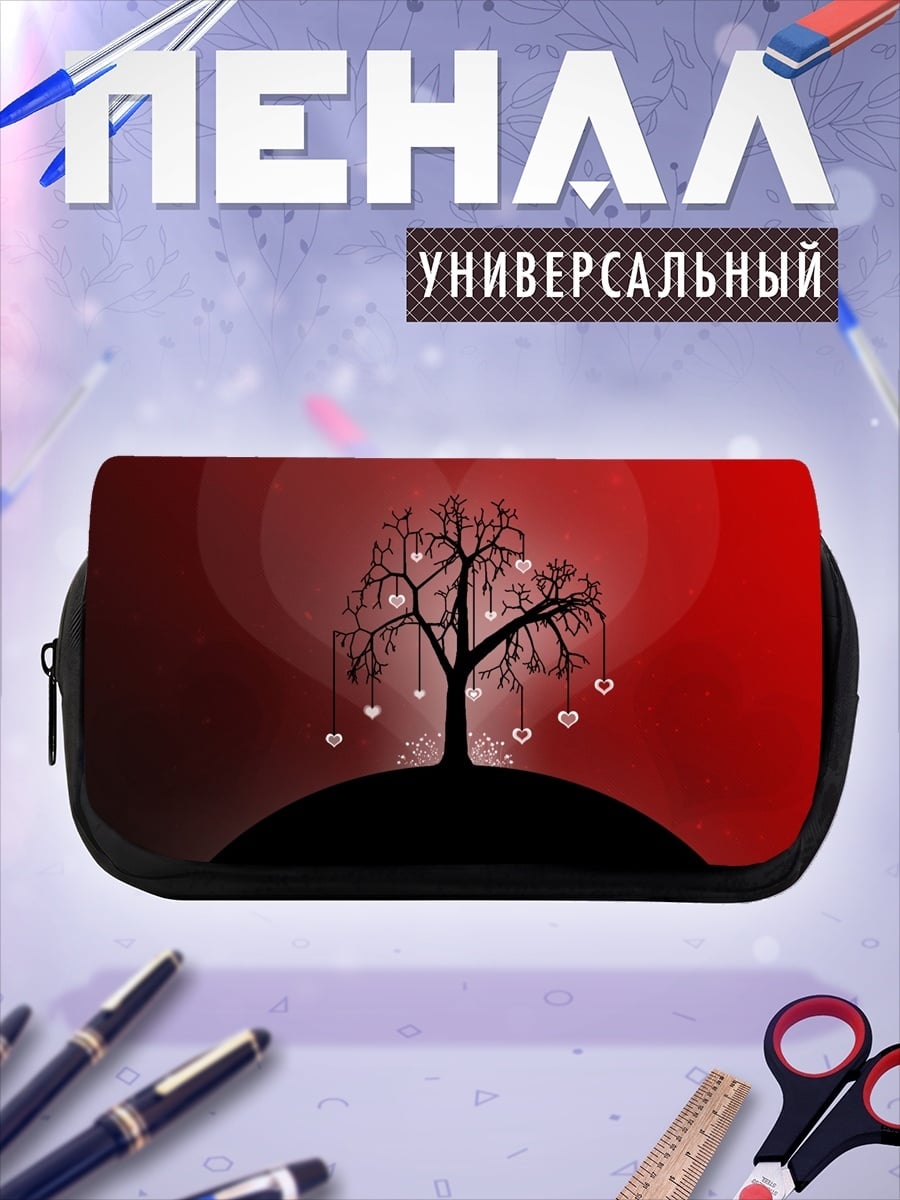 Пенал-косметичка Аниме девушка лотос