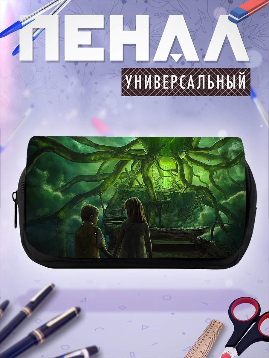 Пенал-косметичка зелёное дерево жизни