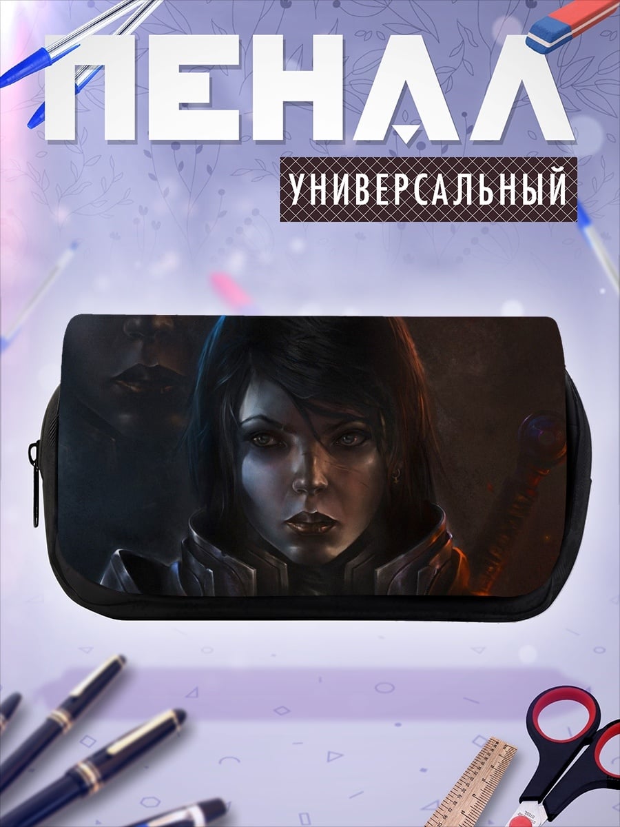 Пенал-косметичка Воин с красными глазами