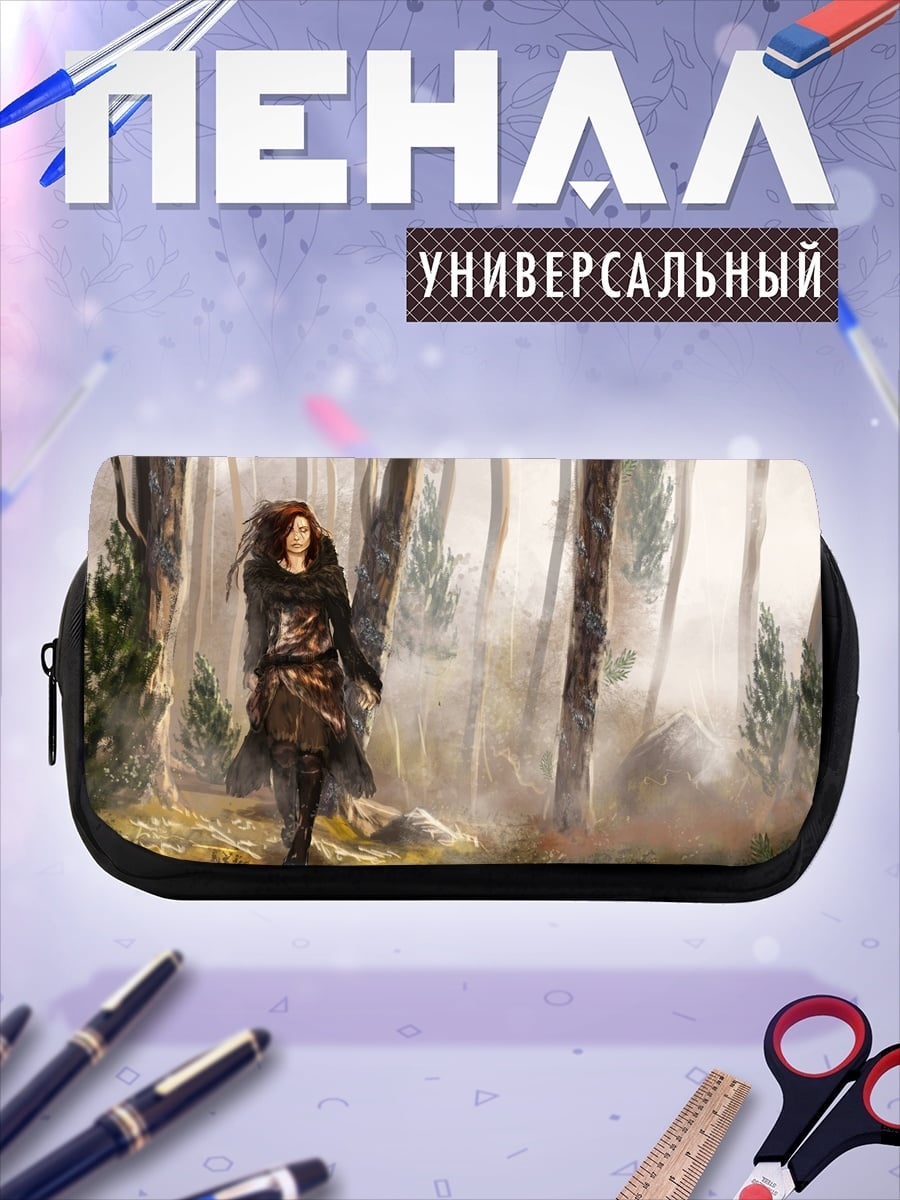 Пенал-косметичка Девушка в лесу