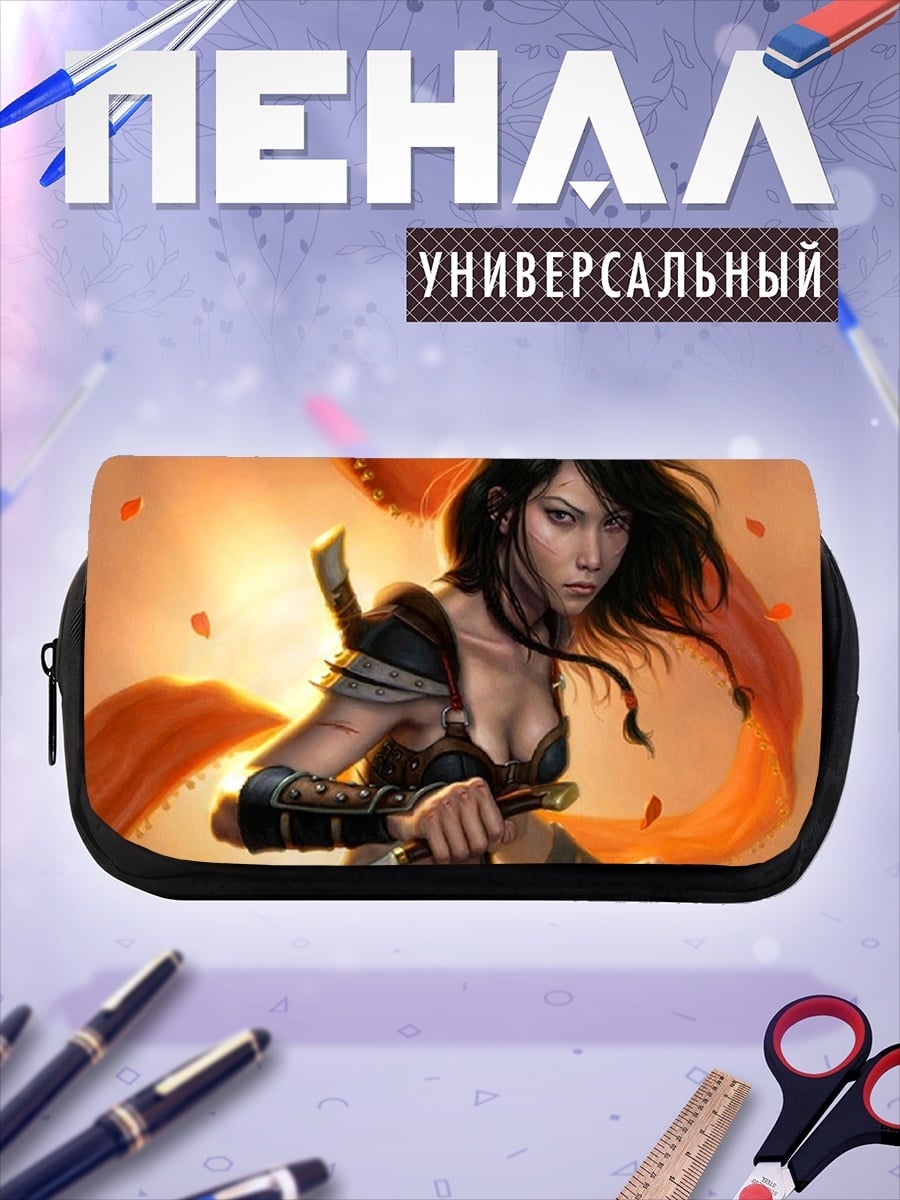 Пенал-косметичка воин с мечом