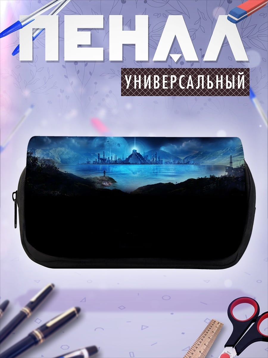 Пенал-косметичка Фантастический город на воде