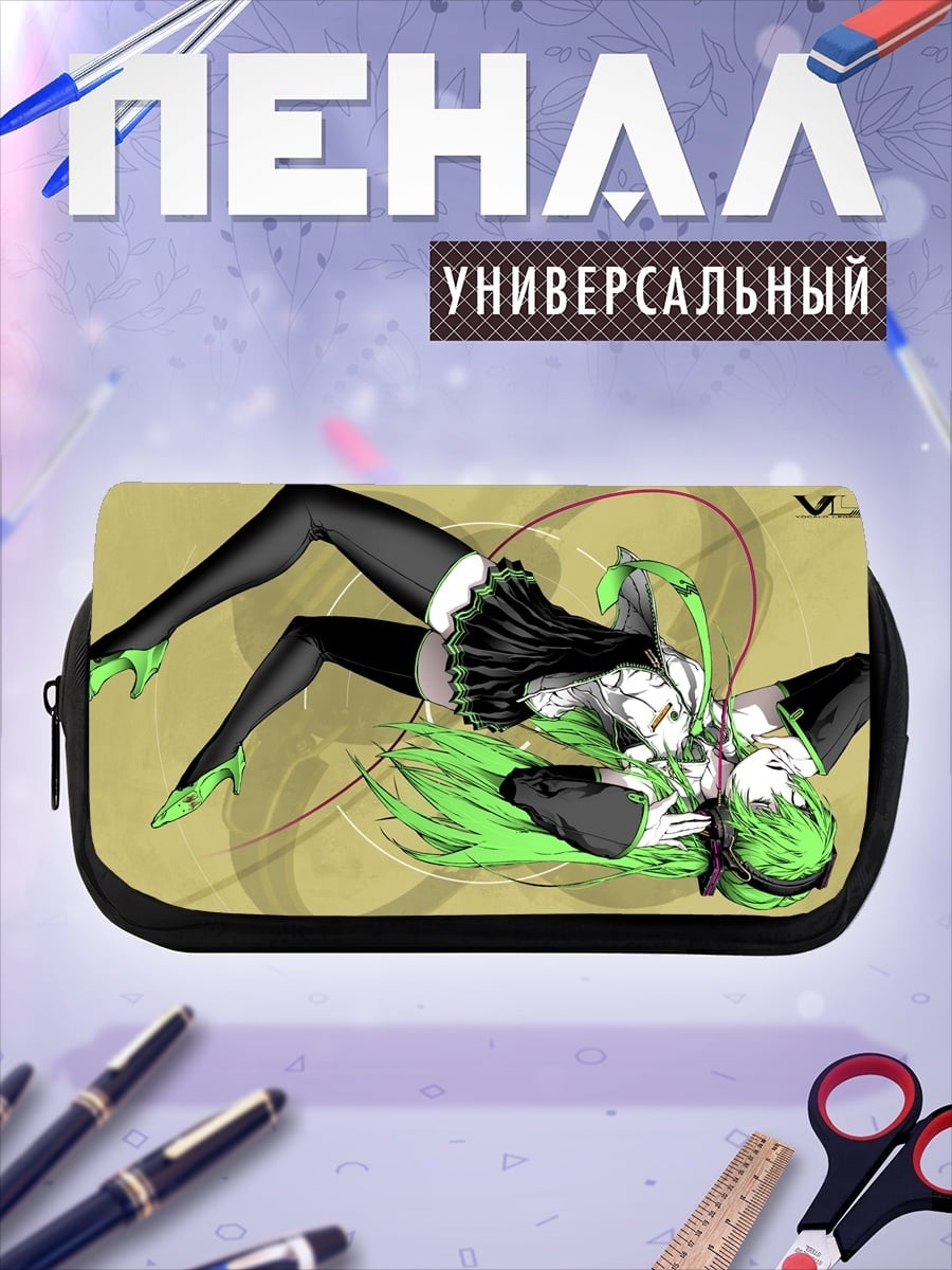 Пенал-косметичка Аниме девушка CC