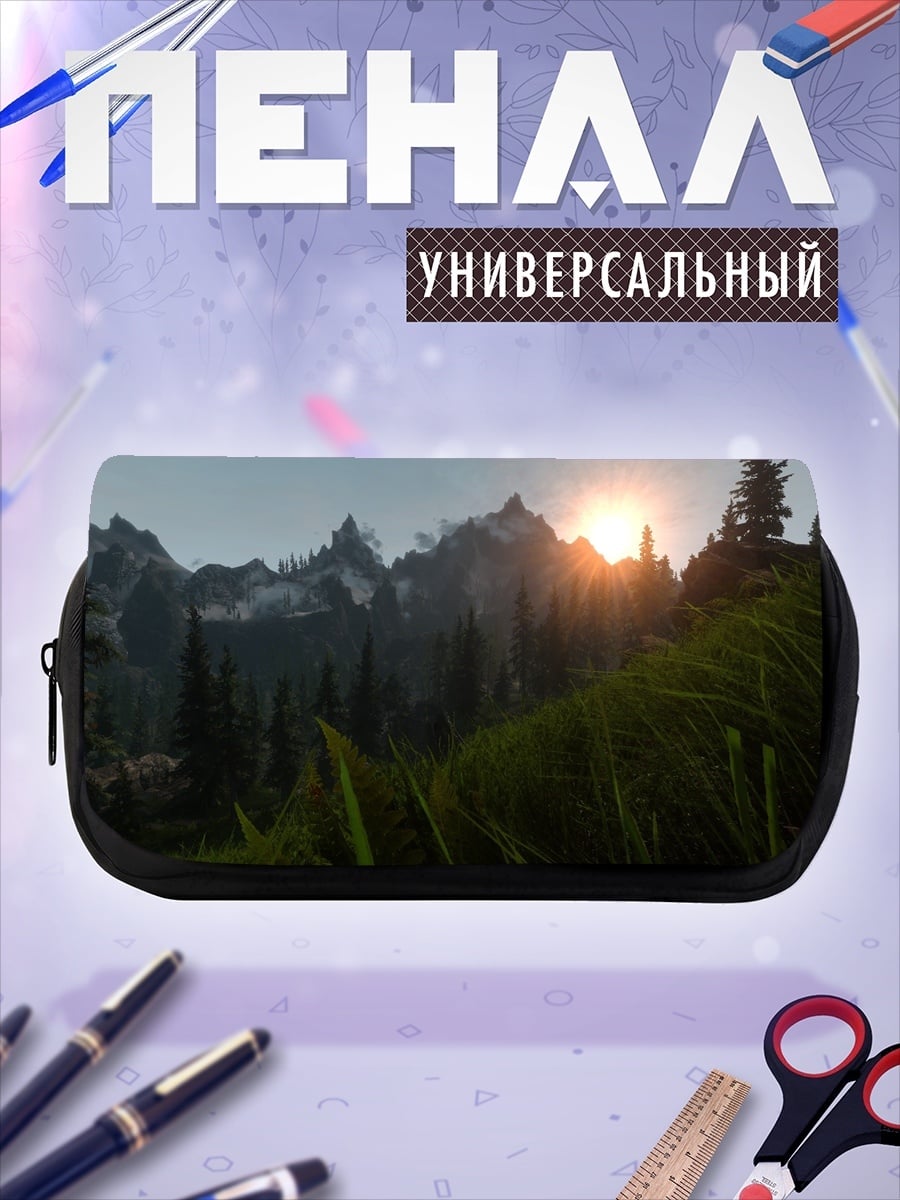 Пенал-косметичка Горный Пейзаж Закатом