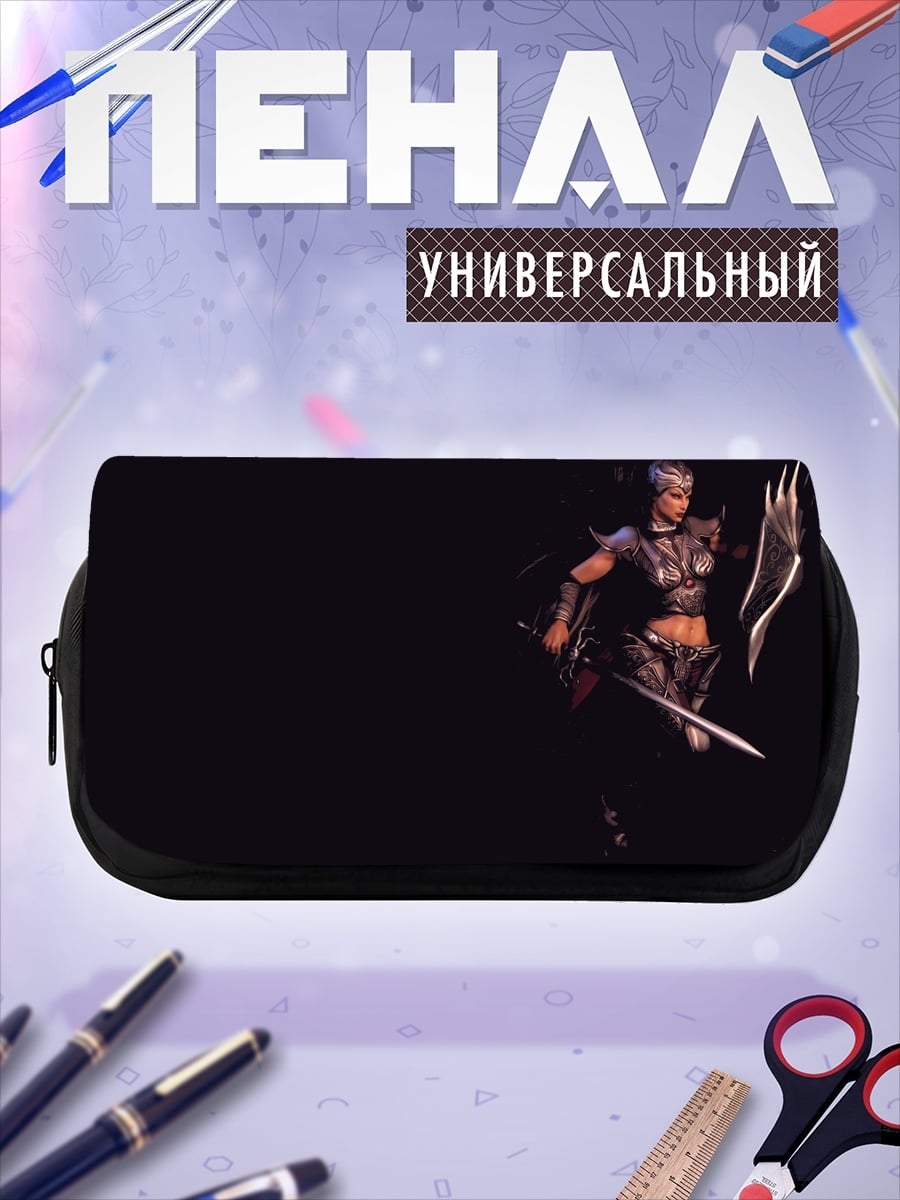 Пенал-косметичка воинственный женский образ