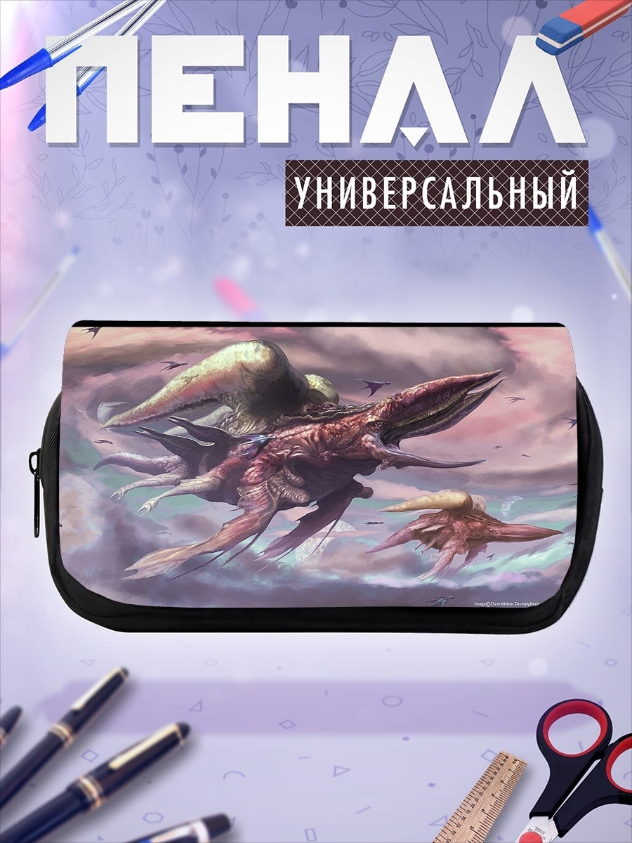 Пенал-косметичка летающий корабль