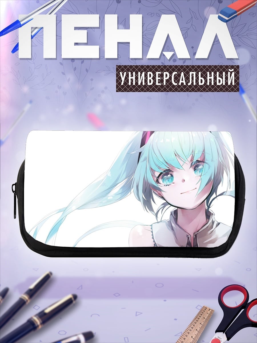 Пенал-косметичка аниме девушка