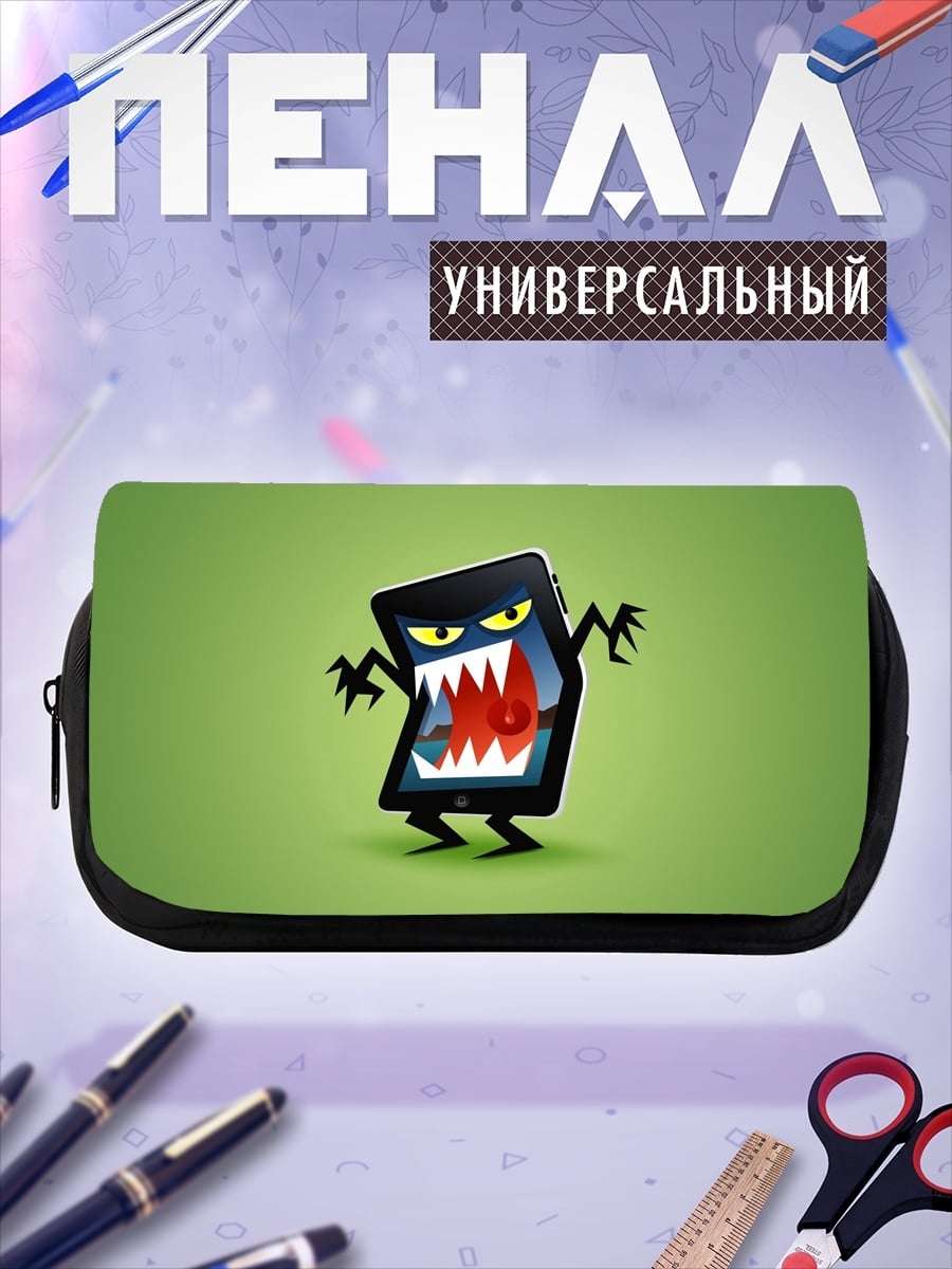 Пенал-косметичка злобный планшет
