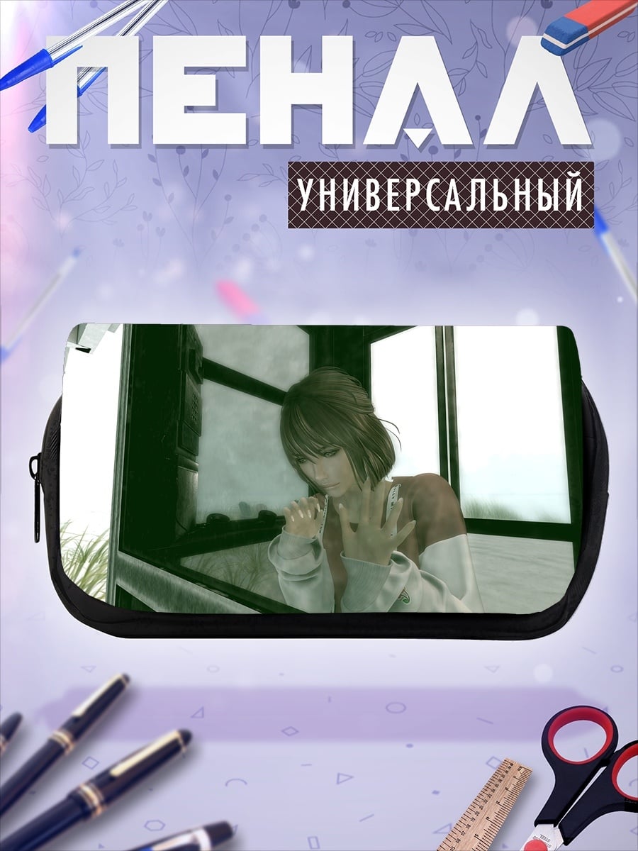 Пенал-косметичка Аниме девушка грустит