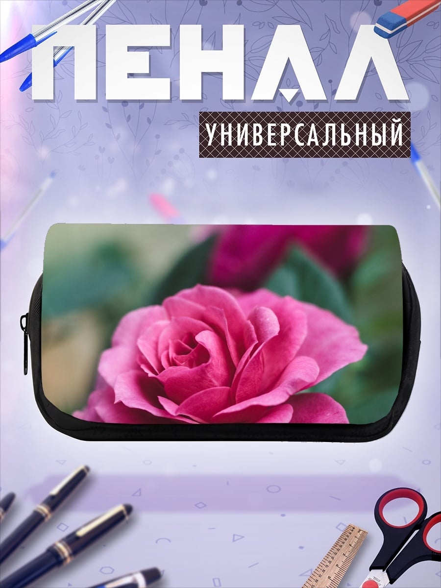 Пенал-косметичка Розовые розы в саду