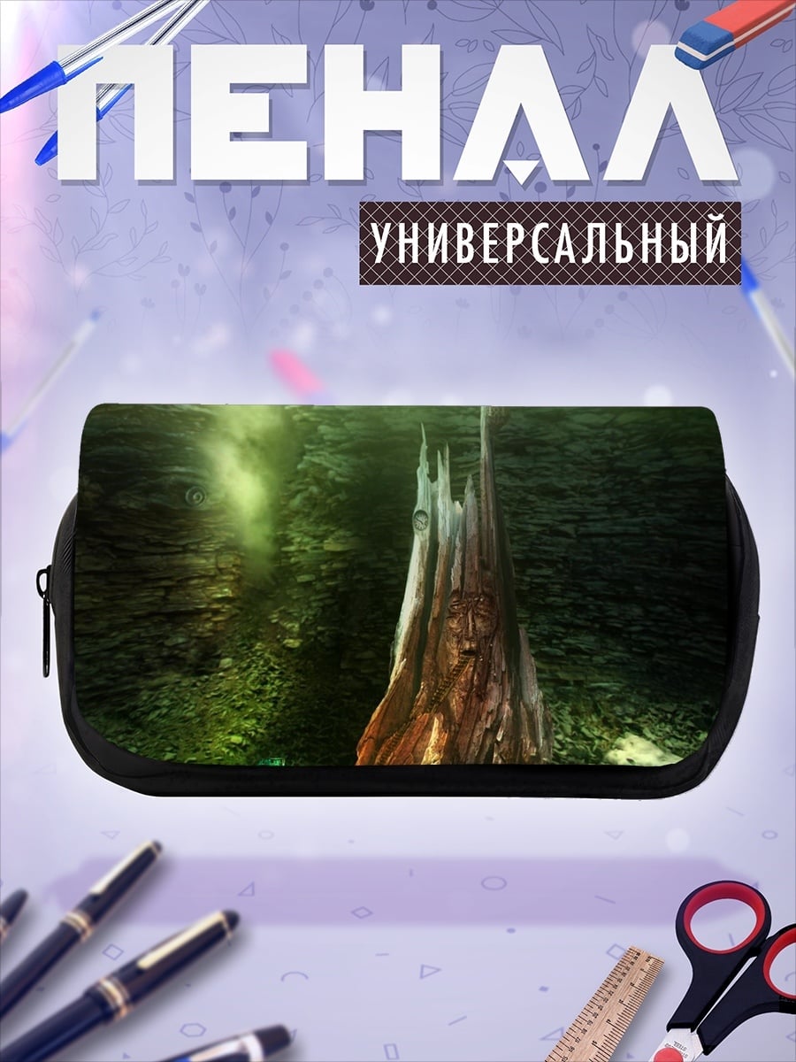 Пенал-косметичка Загадочный лес с деревом