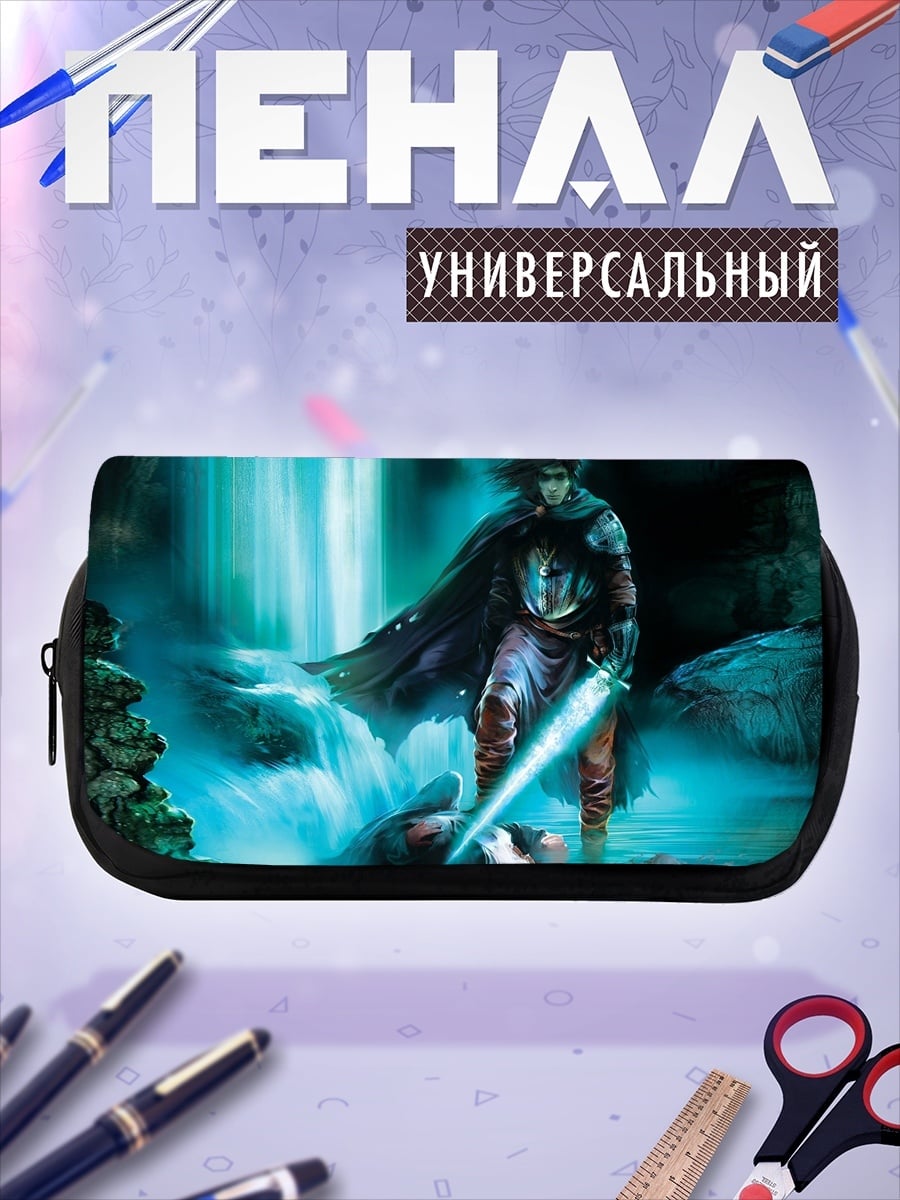 Пенал-косметичка Воин у водопада