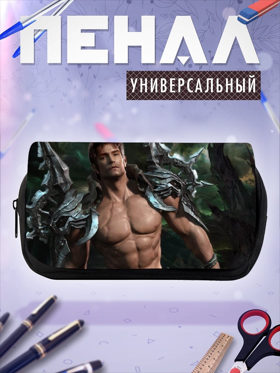 Пенал-косметичка воин в доспехах