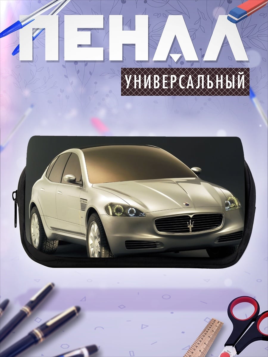 Пенал-косметичка серебристый внедорожник