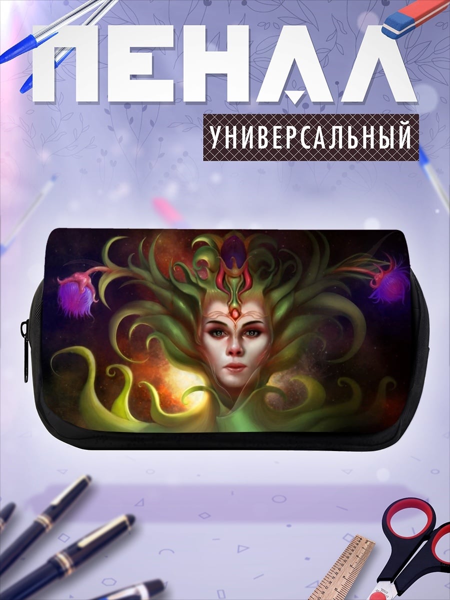 Пенал-косметичка Зеленая лесная богиня
