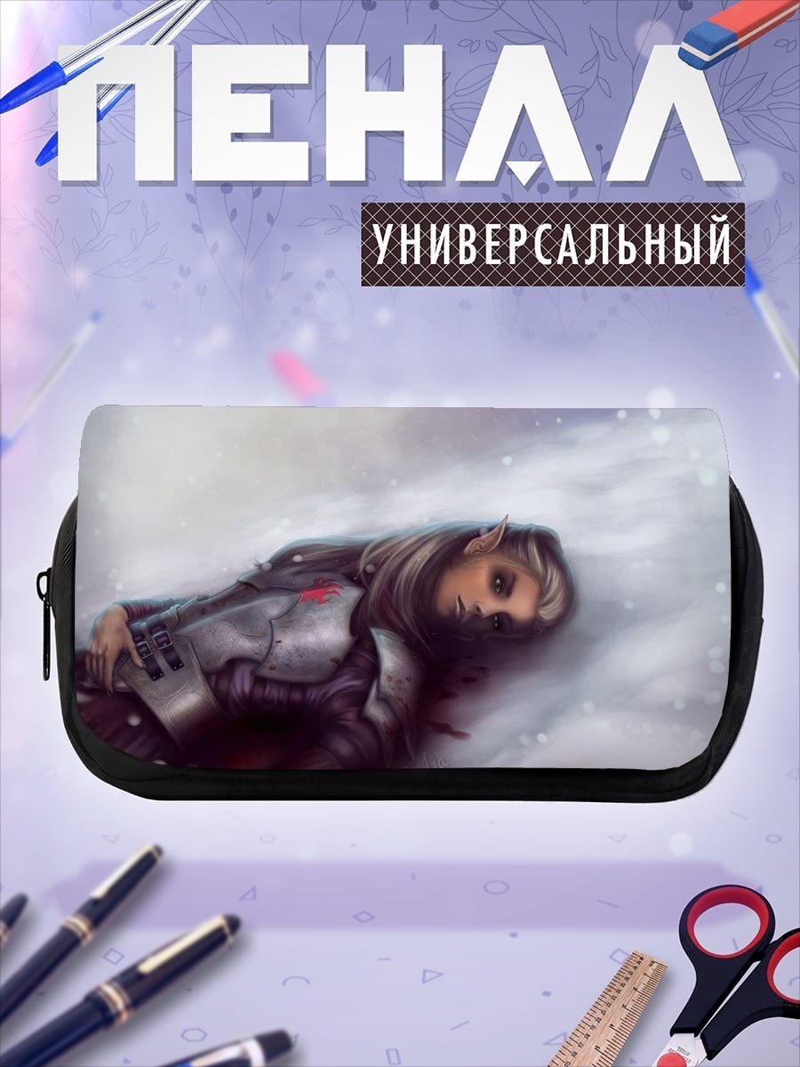 Пенал-косметичка Девушка в снегу