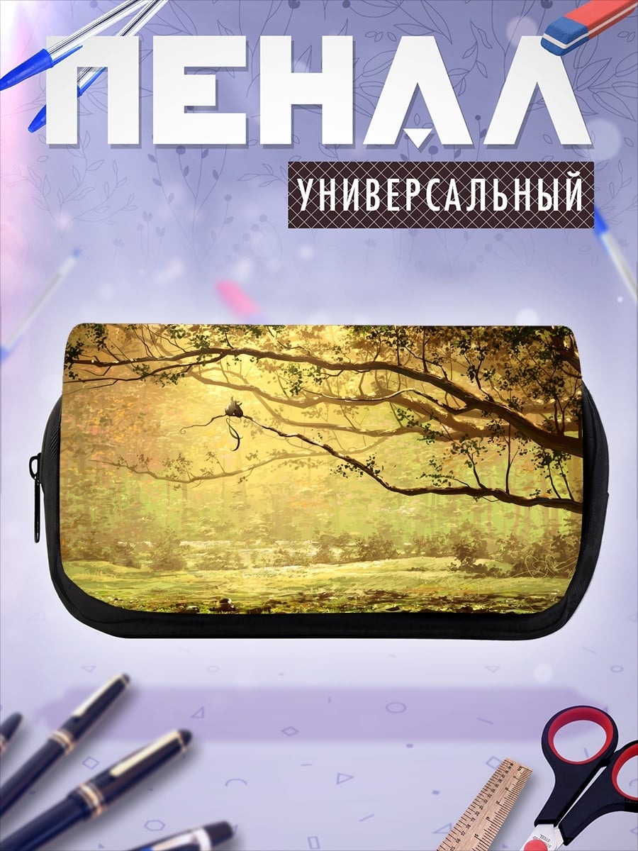 Пенал-косметичка Птица на ветке