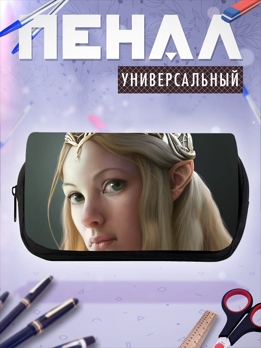 Пенал-косметичка эльфийка с венком